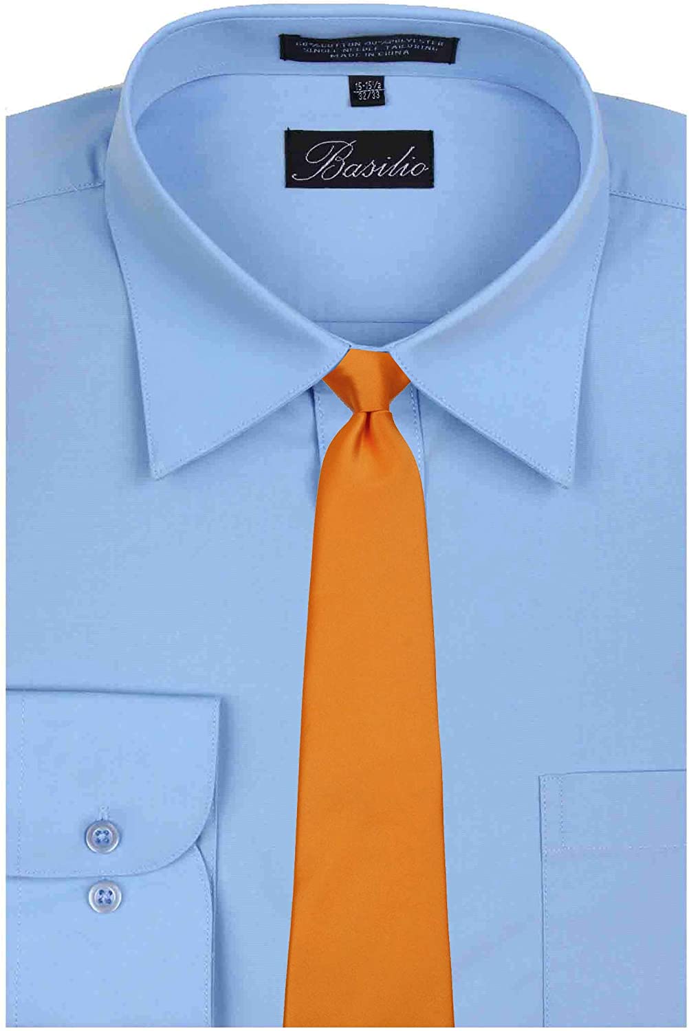 Mens Solid Color Clip On Easy to Remove Clip Necktie Ties - Image 8
